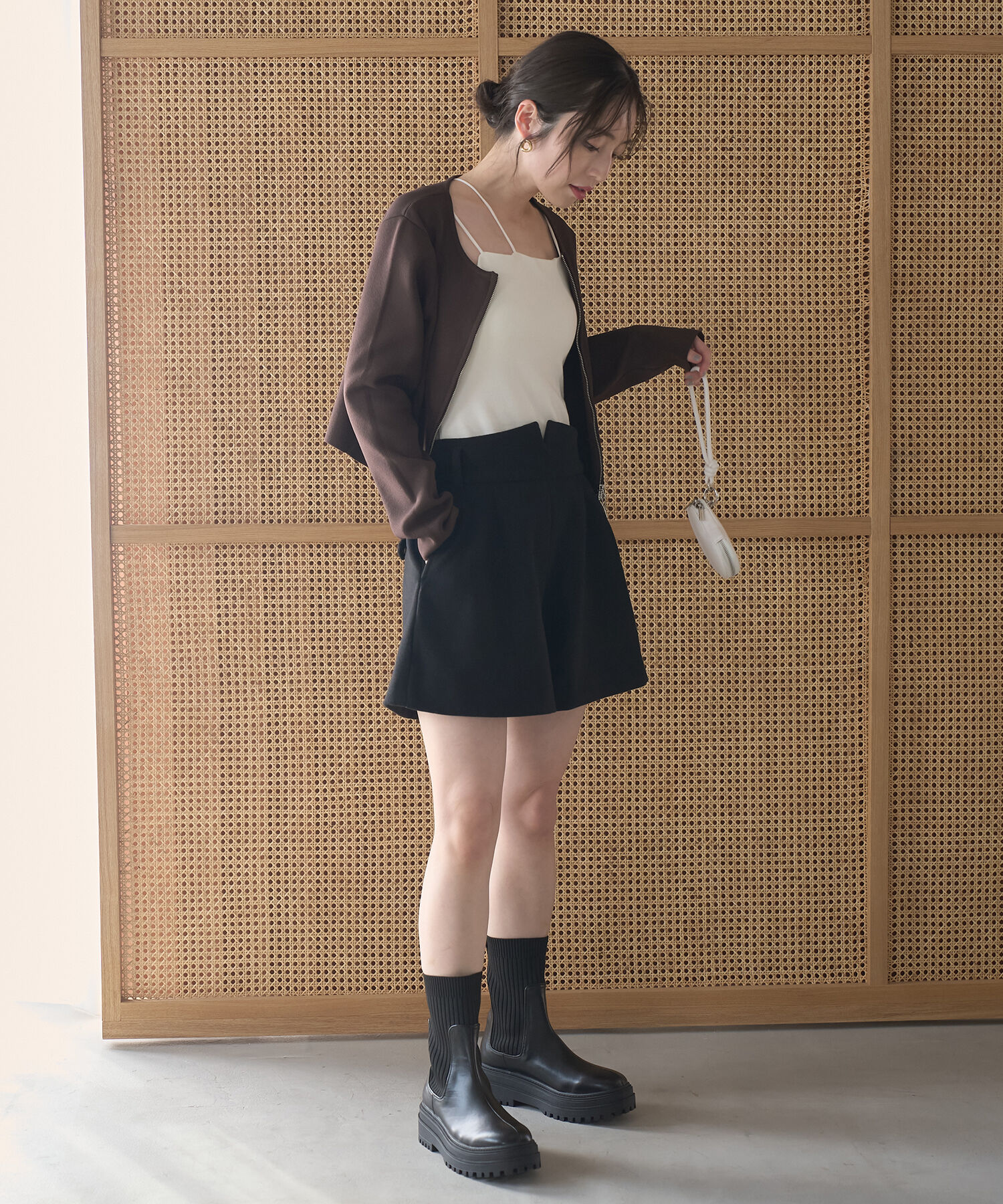 Juze「【抗菌防臭】タンクソールサイドニットブーツ」|その他|