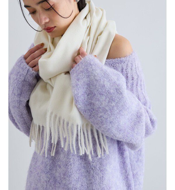 VIS「【リサイクルポリ】なめらかタッチ無地マフラー」|マフラー|オフサブ