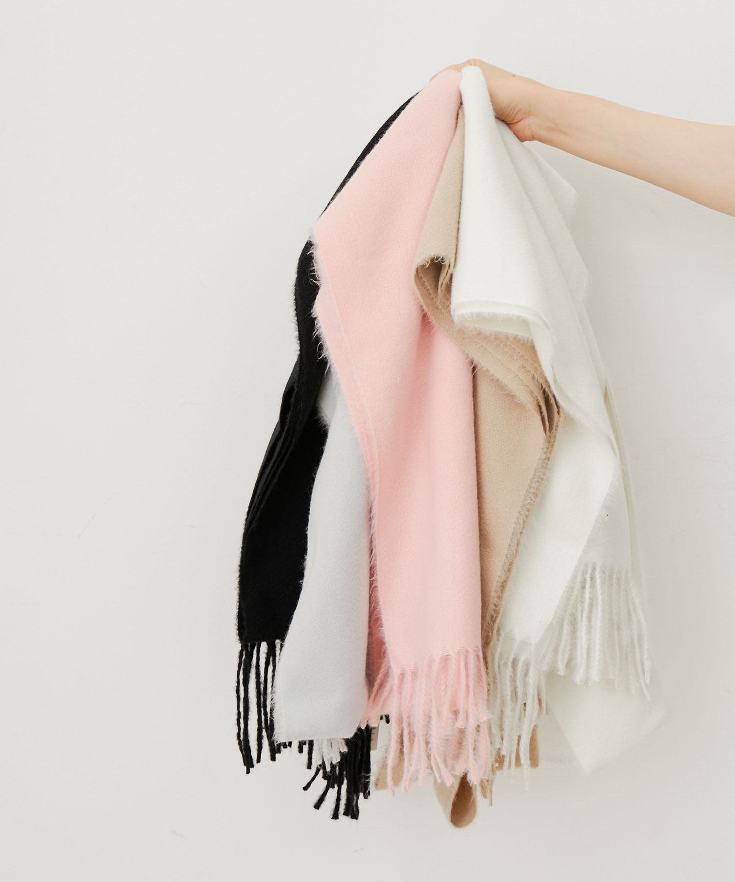 VIS「【リサイクルポリ】なめらかタッチ無地マフラー」|マフラー|