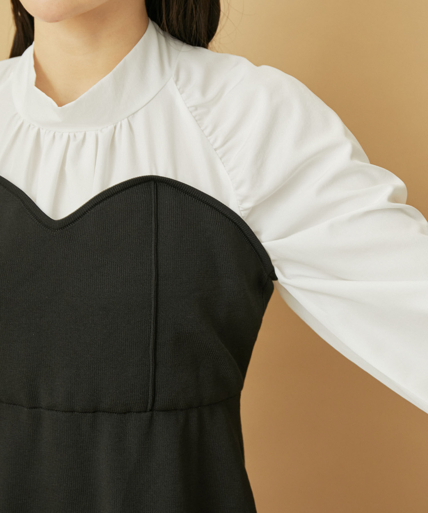 VIS「【VIS DRESS】バックリボンドッキングマーメイドワンピース」|ワンピース|