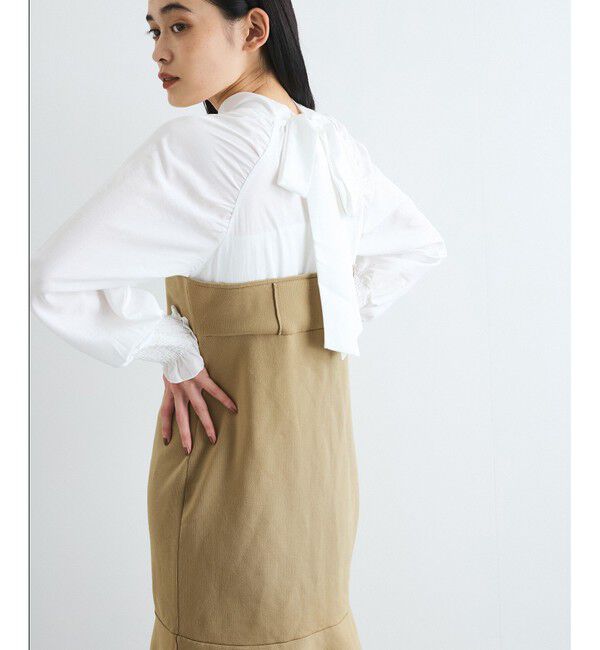 VIS「【VIS DRESS】バックリボンドッキングマーメイドワンピース」|ワンピース|