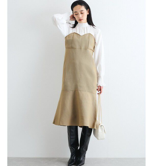 VIS「【VIS DRESS】バックリボンドッキングマーメイドワンピース」|ワンピース|キナリ系(17)