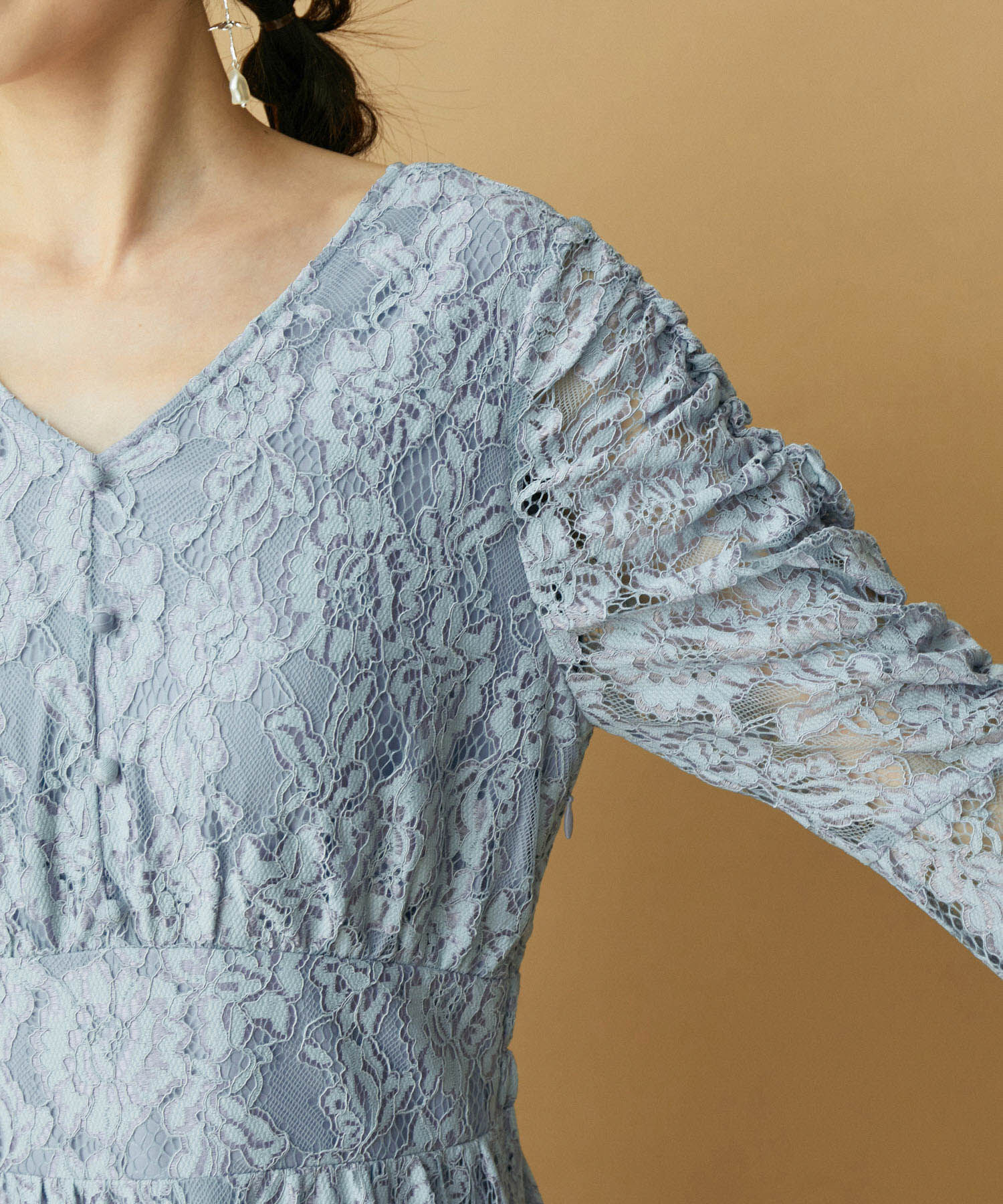 VIS「【VIS DRESS】総レースバックオープンワンピース」|ワンピース|