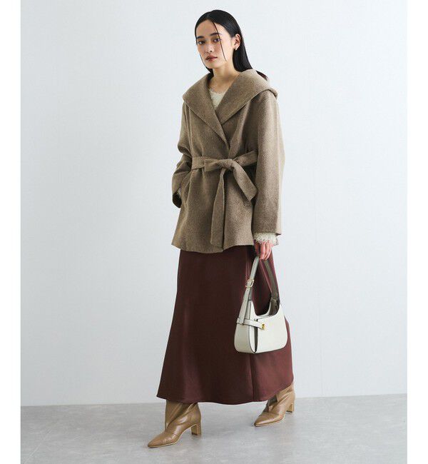 VIS「毛混ショールカラーコート」|その他|