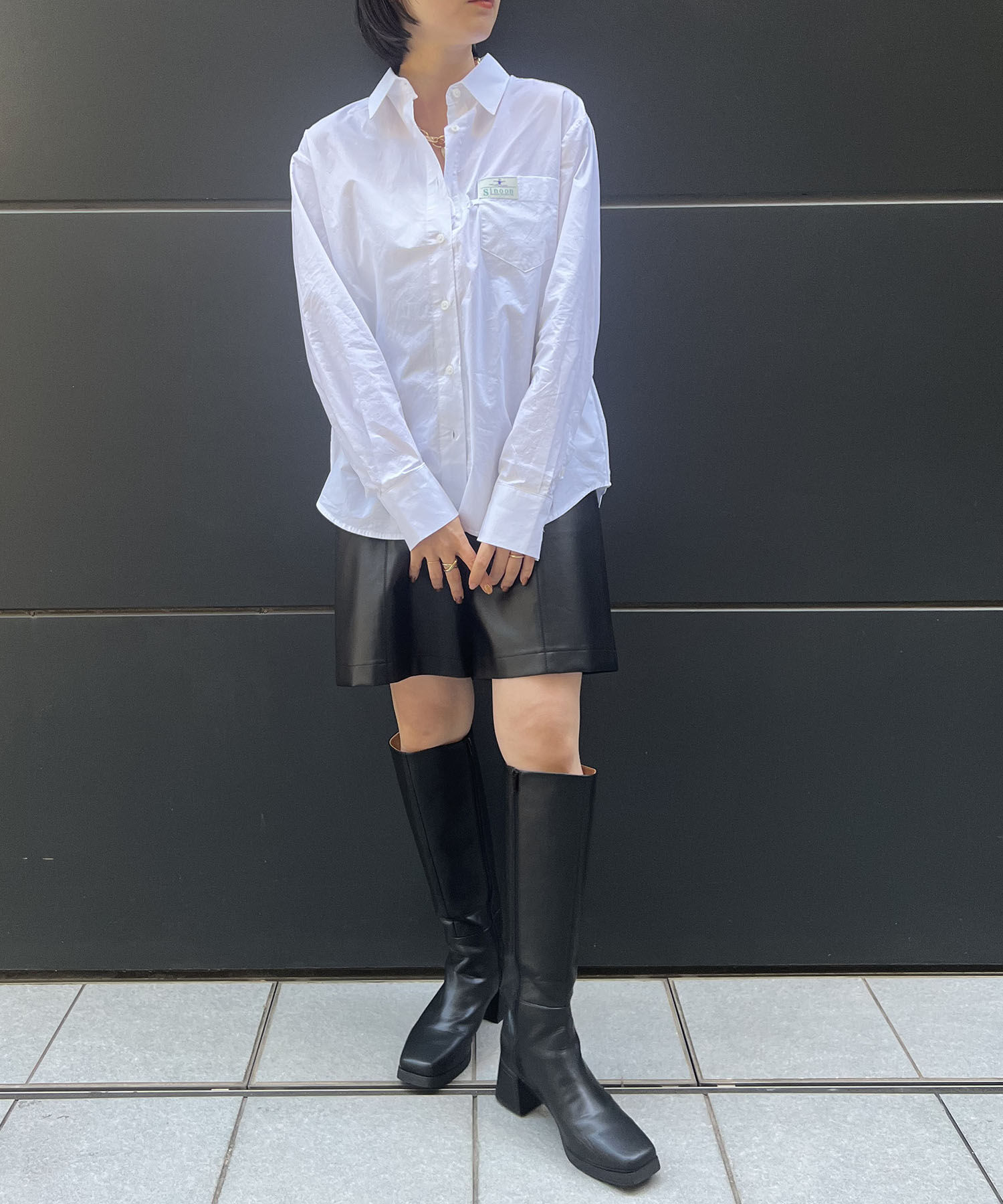 VIS「【韓国人気ブランド/sinoon】クラシックコットンシャツ」|シャツ・ブラウス|