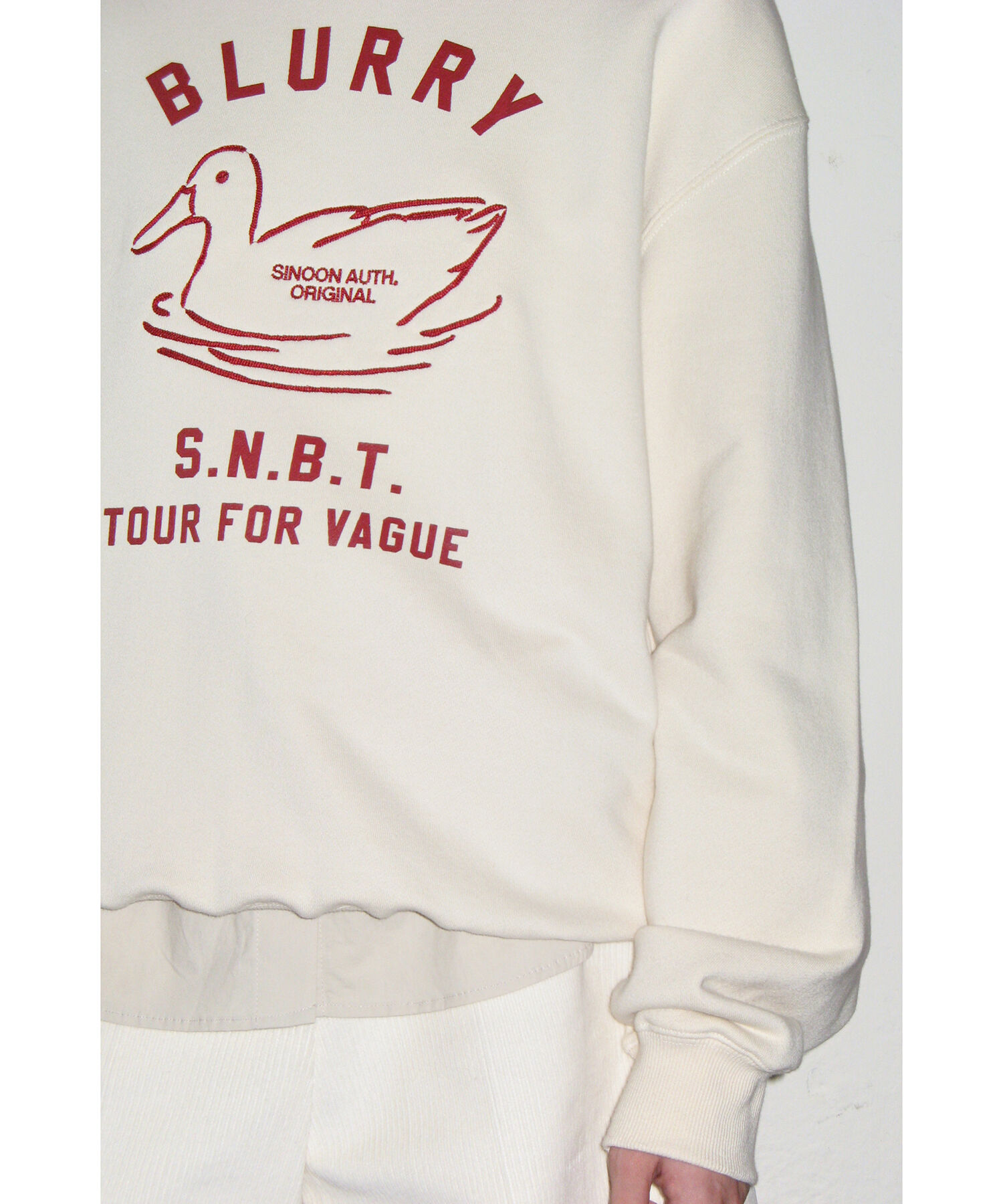 VIS「【韓国人気ブランド/sinoon】プリントスウェットプルオーバー【洗える】」|スウェット・ジャージ|