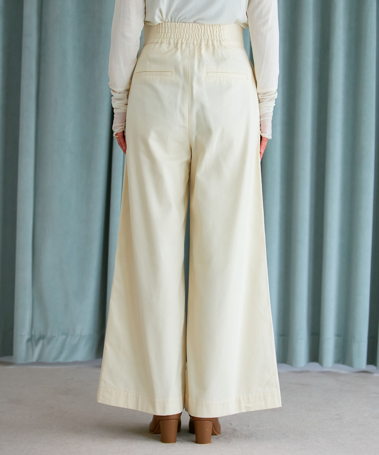 VIS「【洗える】微起毛バギーパンツ」|スラックス|