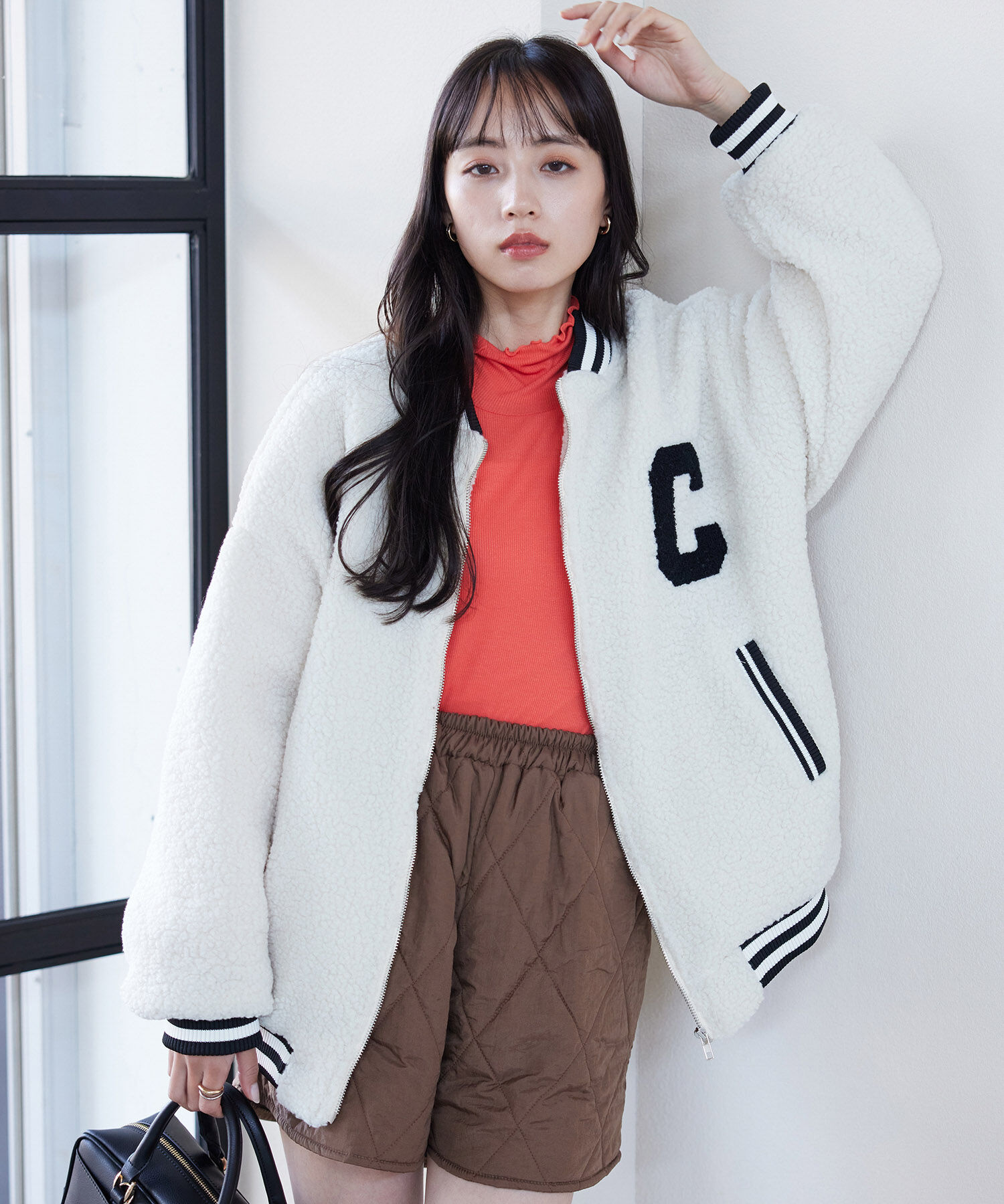 VIS「ボアスタジアムジャンパー【WEB・アウトレット限定】」|ブルゾン・スタジャン|