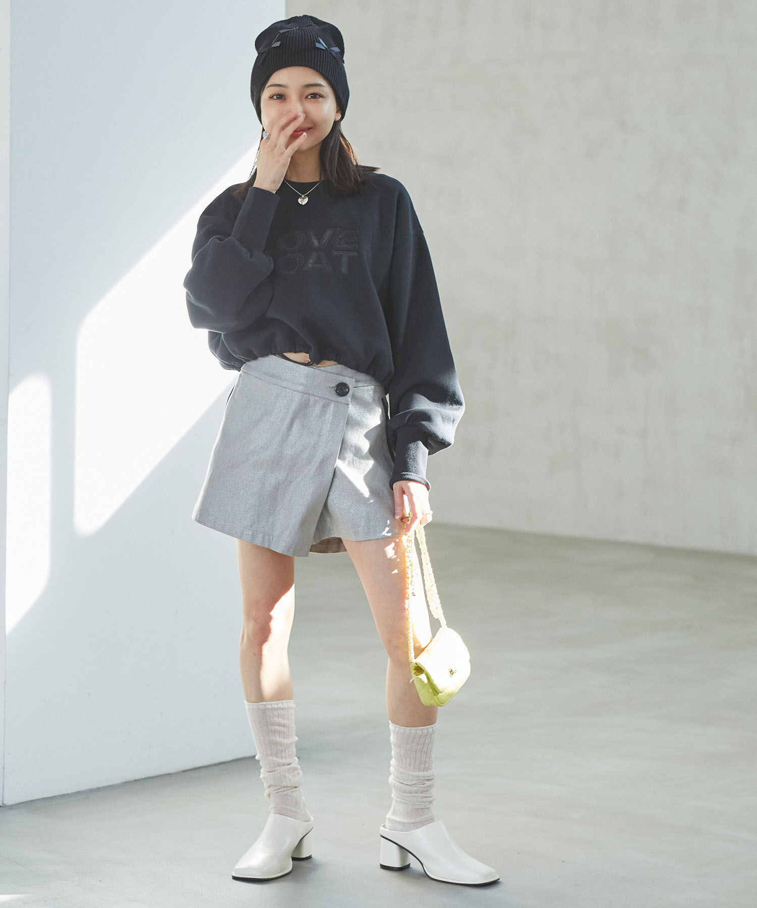 VIS「リボンニットキャップ」|ニット帽|