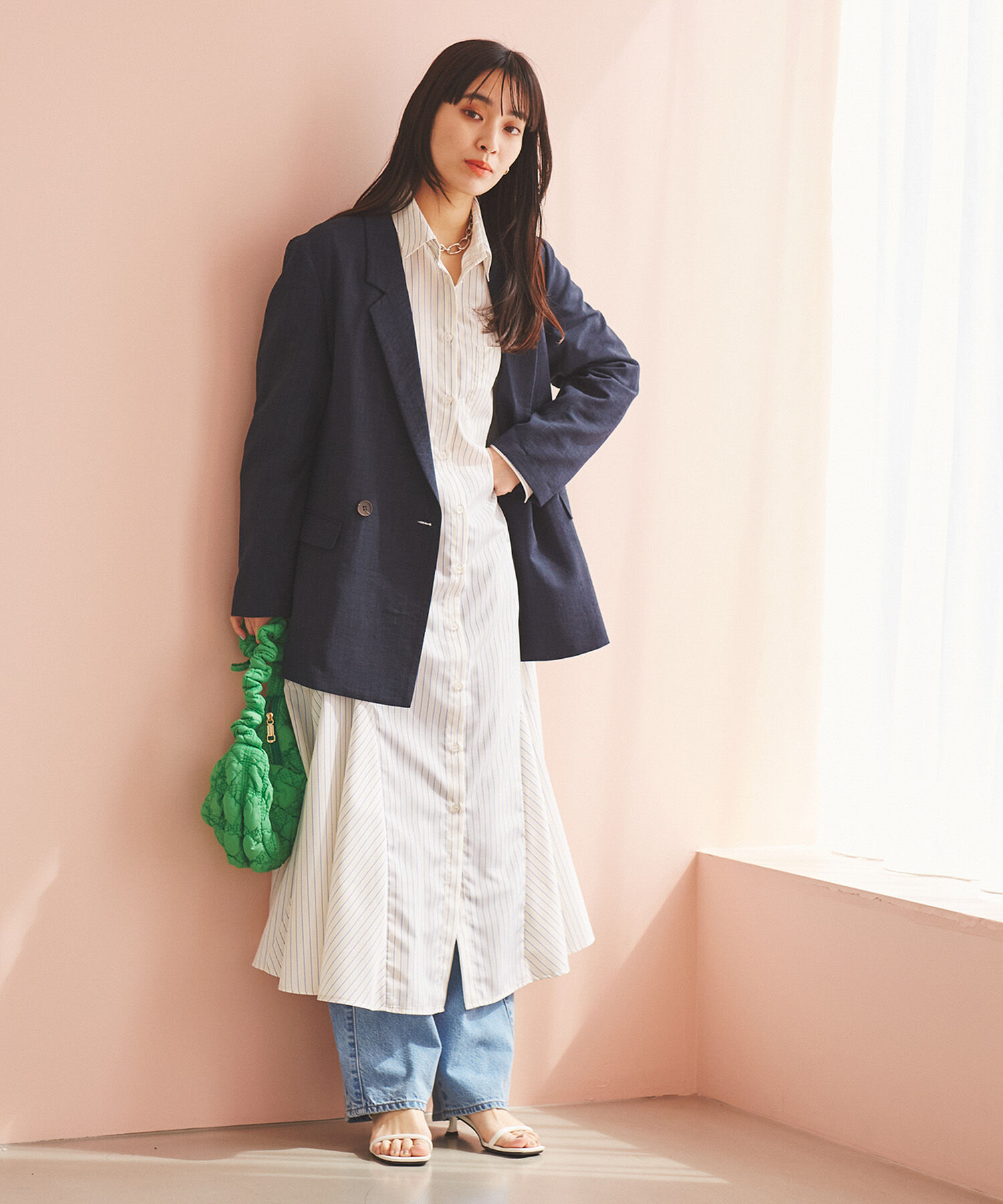 VIS「美easyテーラードジャケット【洗える】」|テーラードジャケット|