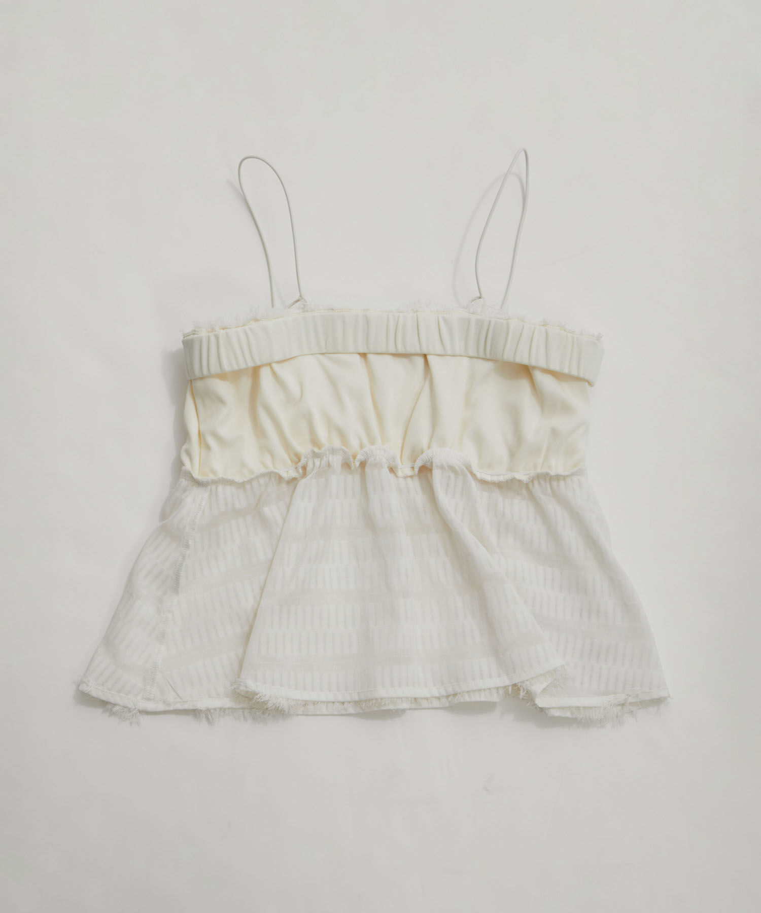 VIS「【洗える】フリンジジャガードビスチェ」|キャミソール|