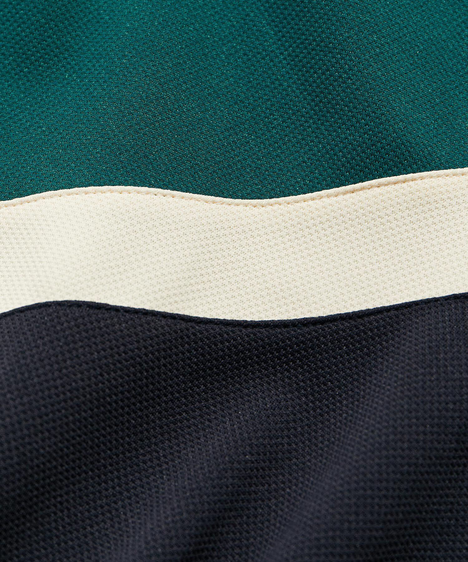 VIS「【洗える】裾フレアポロトップス」|ポロシャツ|