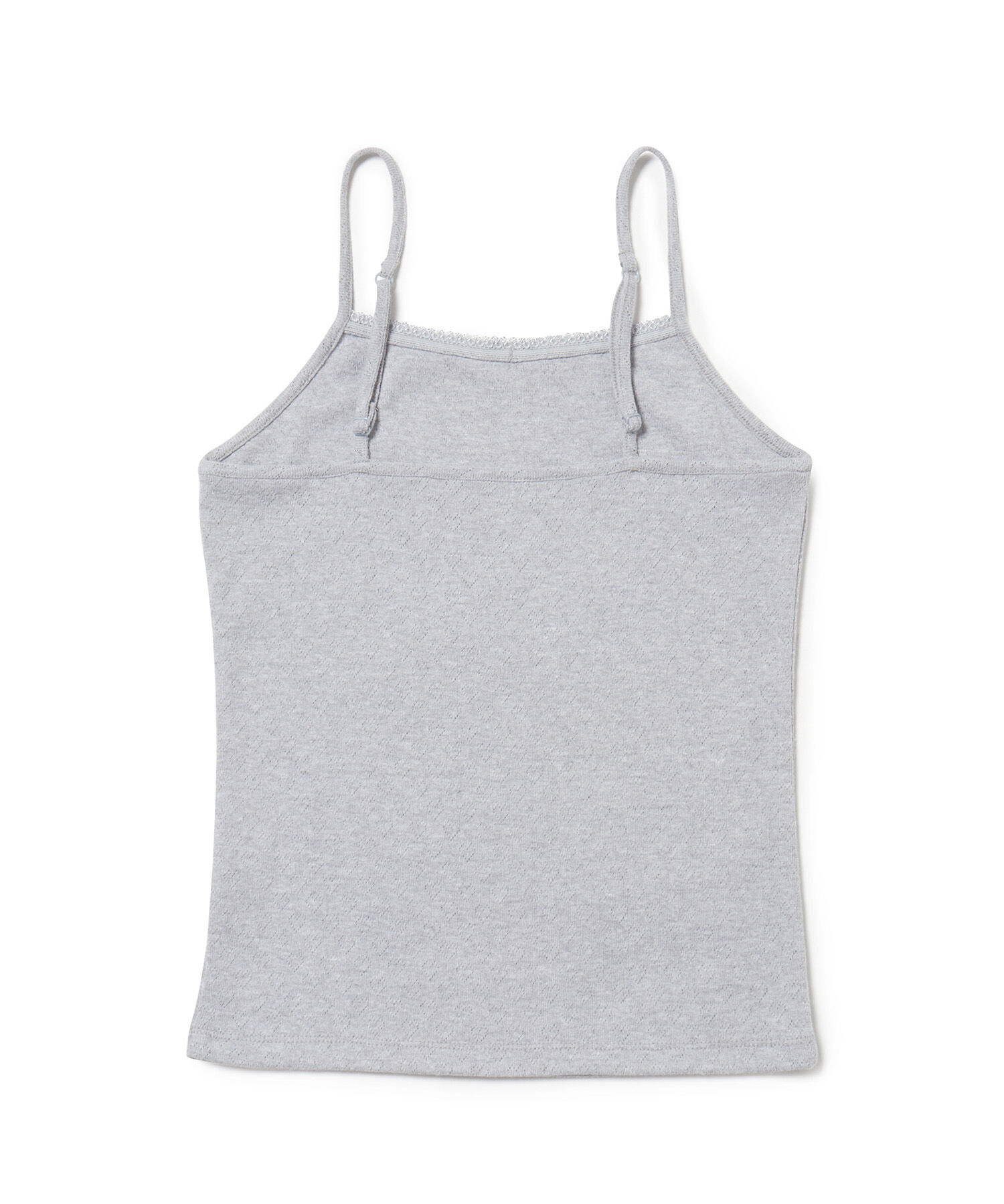 VIS「【洗える】プチリボン付きパターンメッシュキャミソール」|キャミソール|