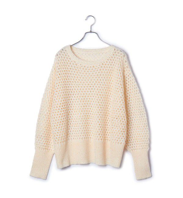 VIS「モヘアライクメッシュスパンコールニットプルオーバー」|ニット・セーター|