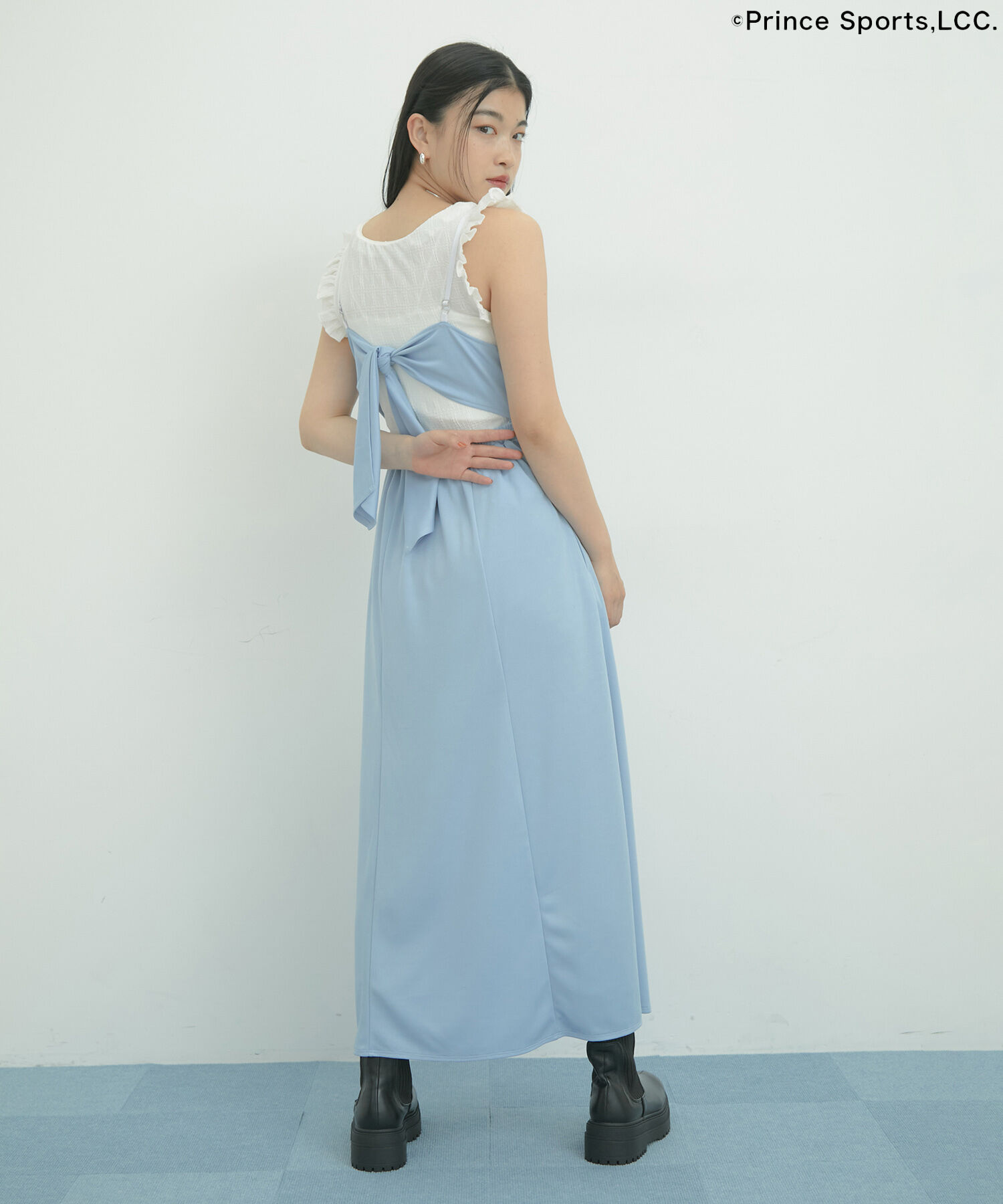 VIS「【Prince】VIS別注ラインキャミワンピース」|ワンピース|