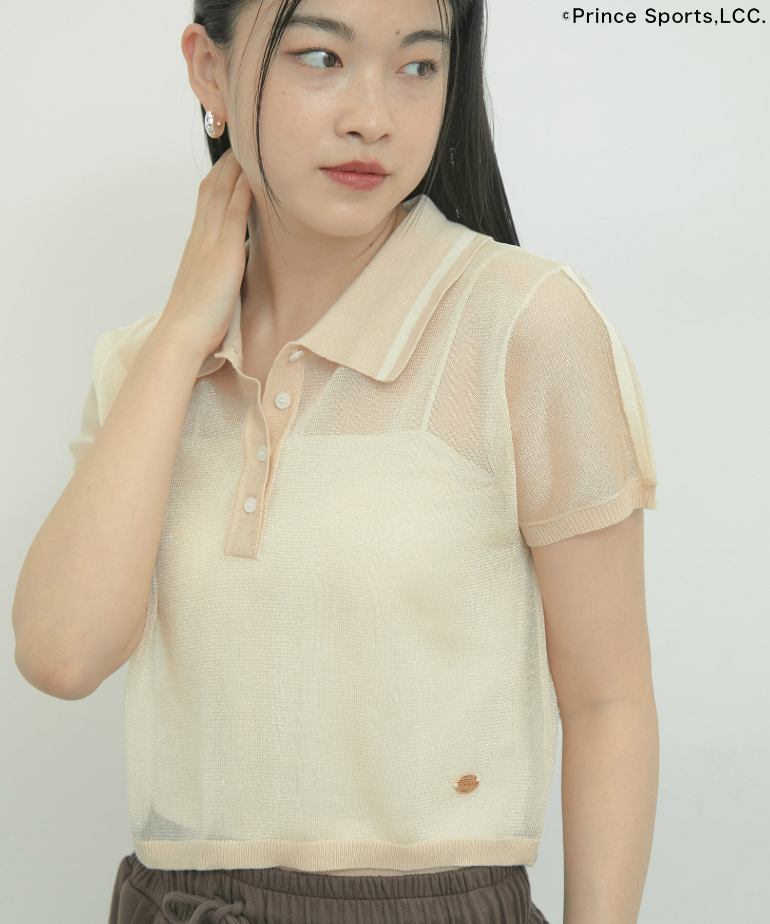 VIS「【Prince】VIS別注ラメシアーポロシャツ」|ポロシャツ|