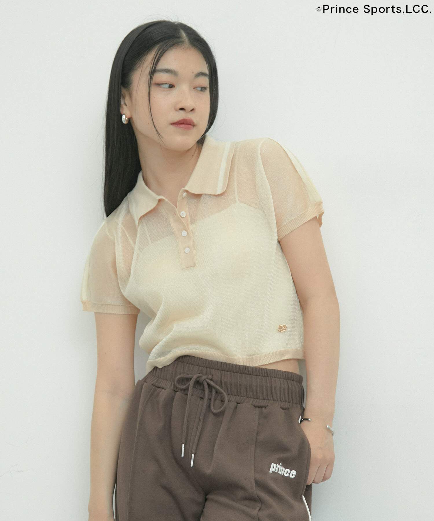 VIS「【Prince】VIS別注ラメシアーポロシャツ」|ポロシャツ|