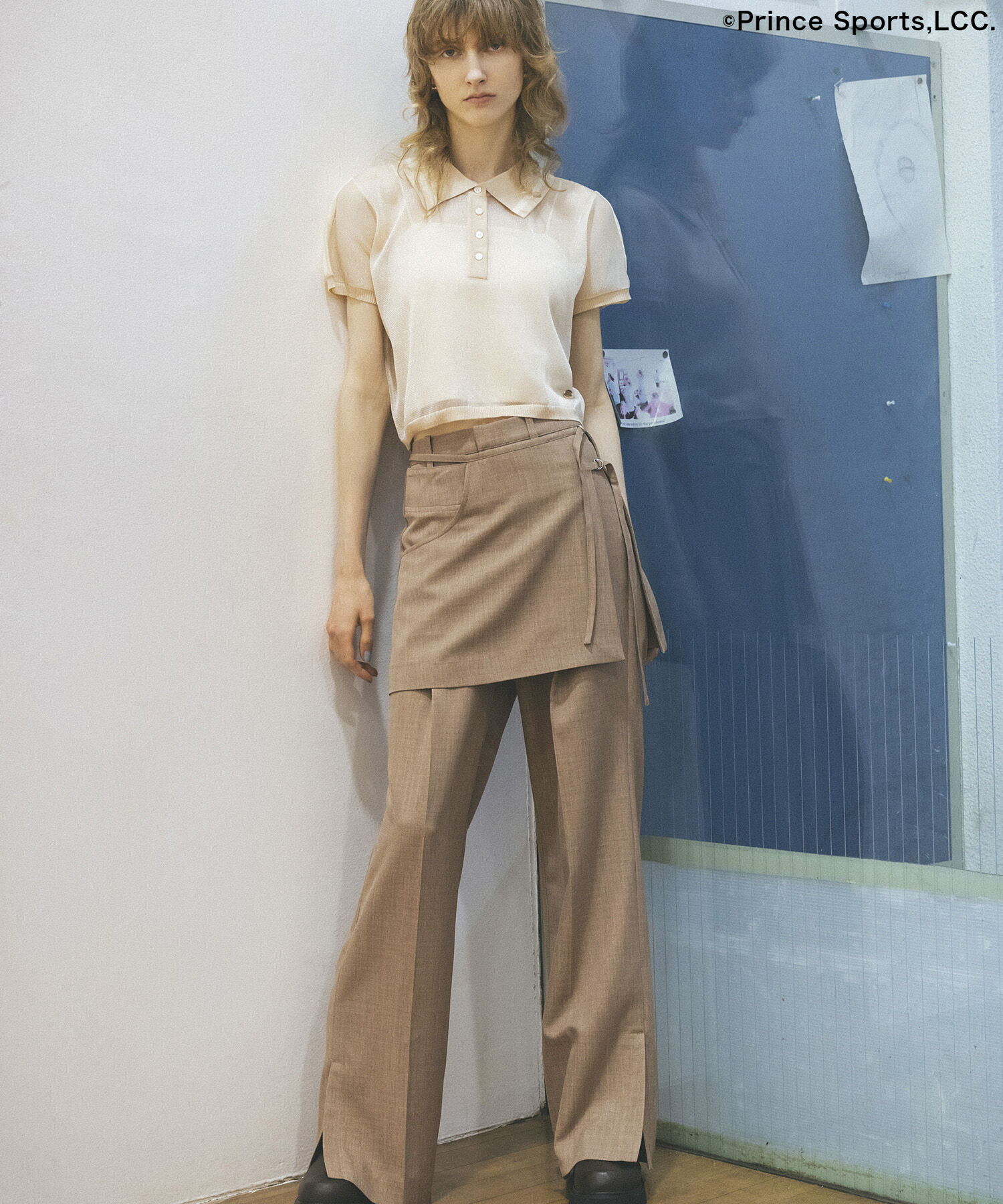 VIS「【Prince】VIS別注ラメシアーポロシャツ」|ポロシャツ|