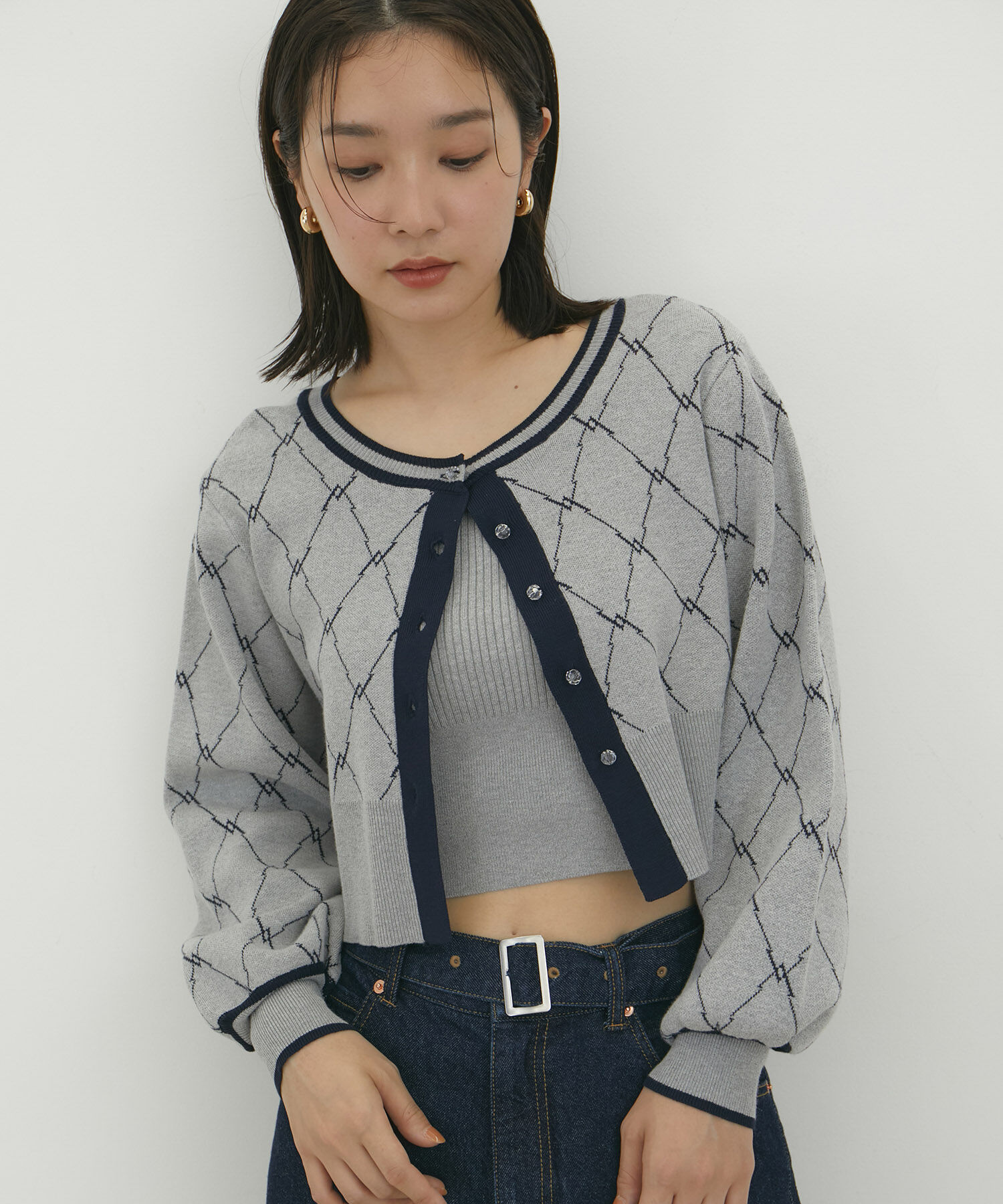 VIS「【SET】モノグラムニットアンサンブル【WEB/一部店舗限定】」|その他|