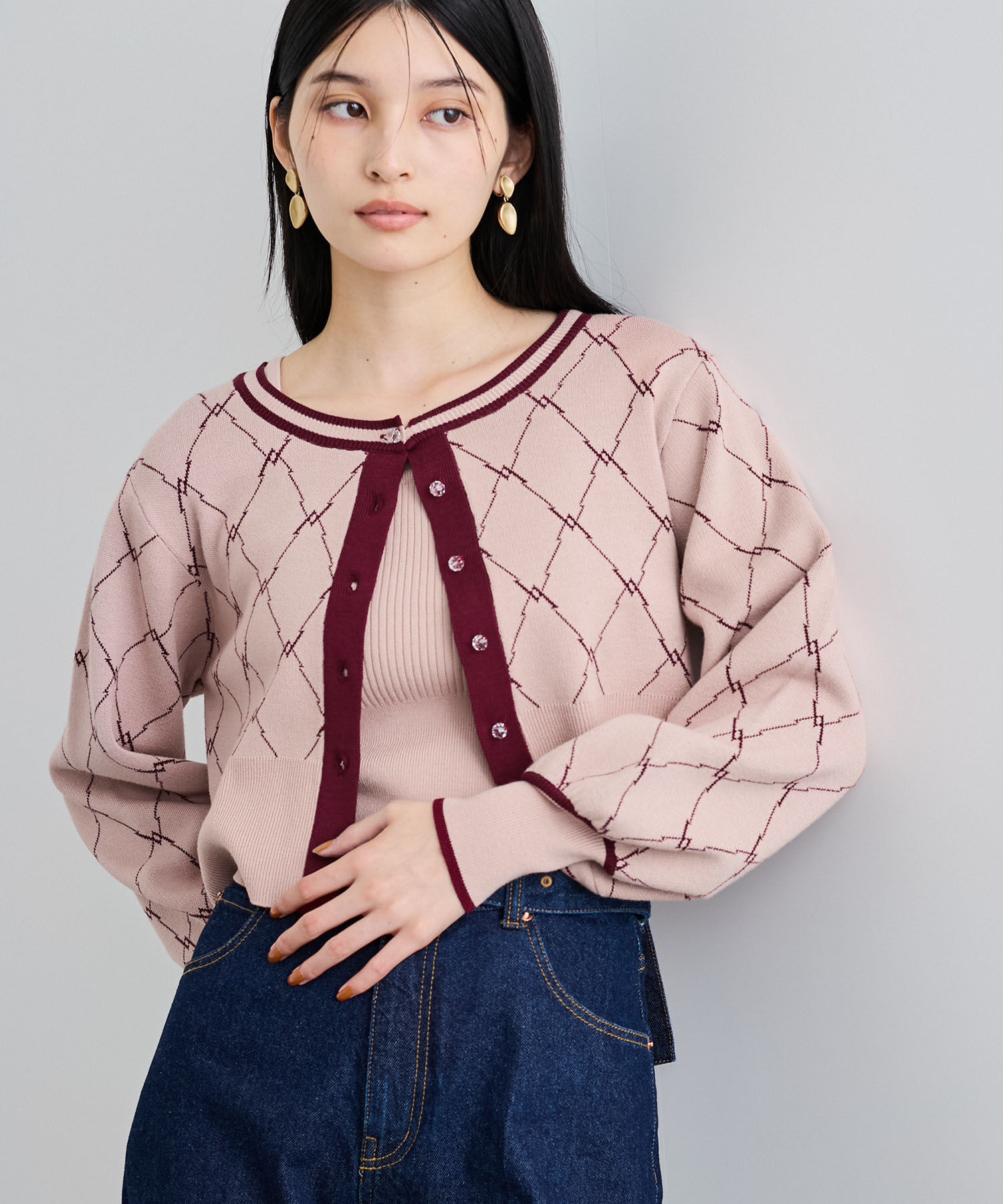 VIS「【SET】モノグラムニットアンサンブル【WEB/一部店舗限定】」|その他|