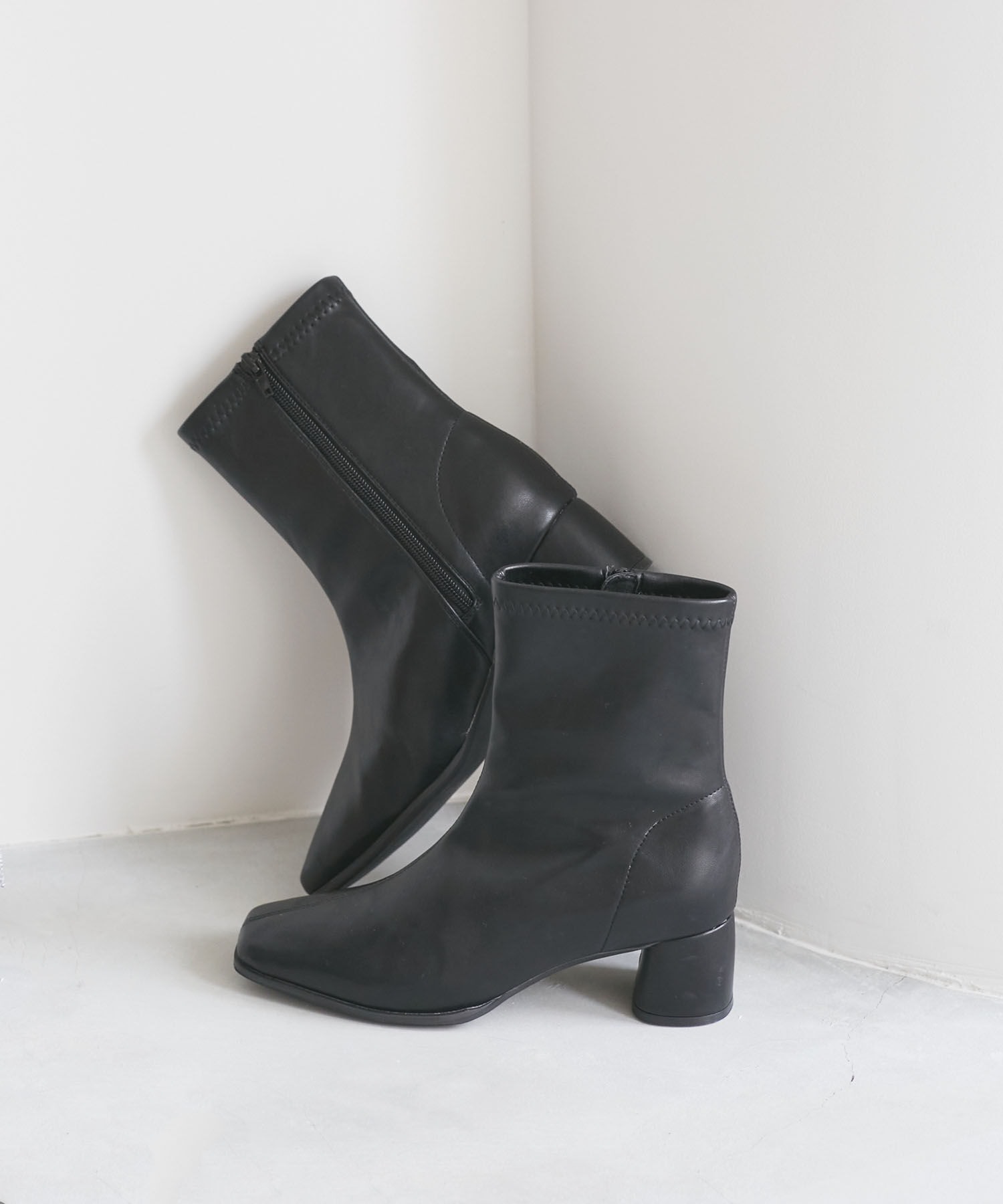 Juze「ストレッチヒールショートブーツ」|その他|