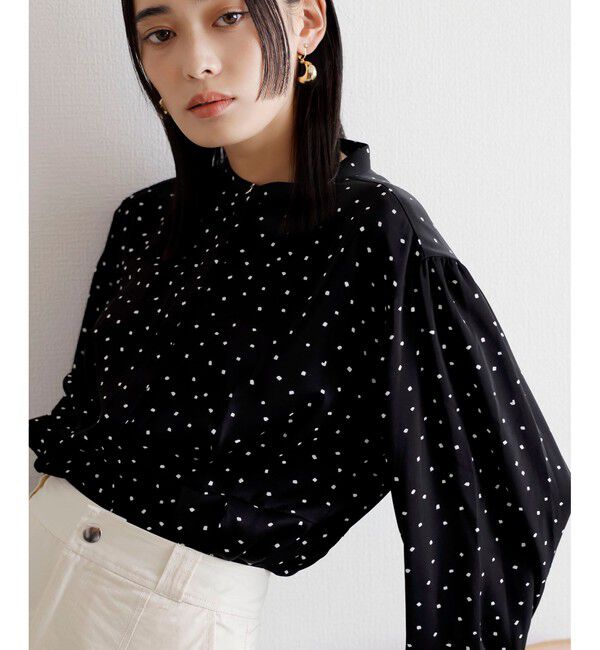 VIS「【洗える】ウエストタックブラウス」|シャツ・ブラウス|