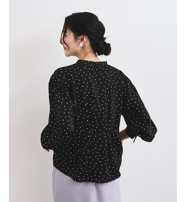 VIS「【洗える】ウエストタックブラウス」|シャツ・ブラウス|