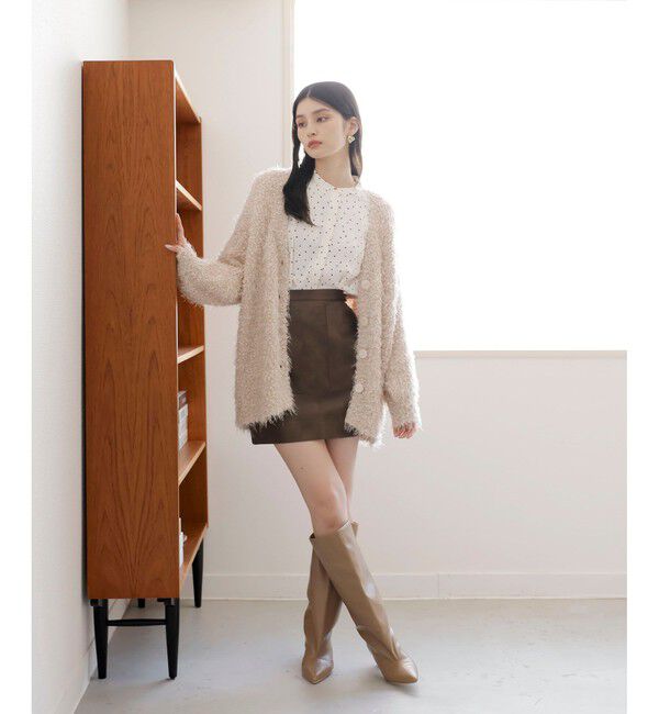 VIS「【洗える】ウエストタックブラウス」|シャツ・ブラウス|