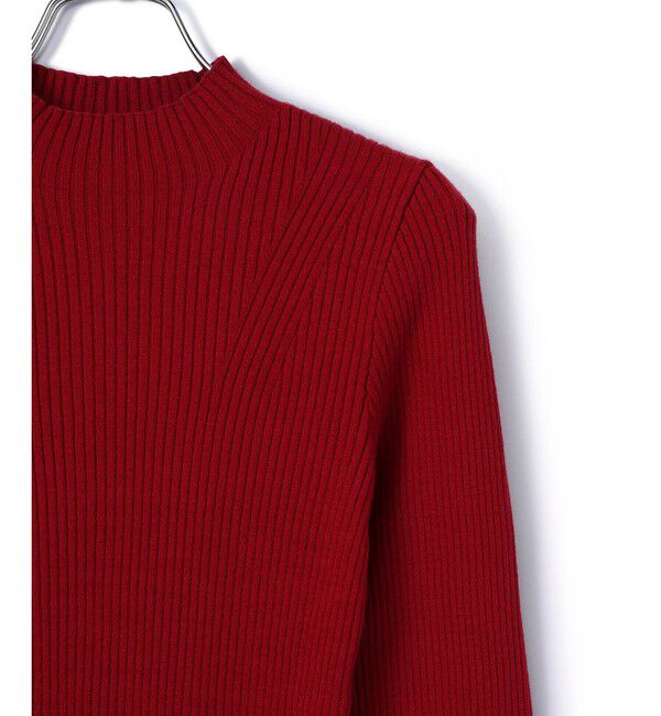 VIS「【新色追加】リブニットプチハイネックプルオーバー【低身長向けサイズ有】」|ニット・セーター|