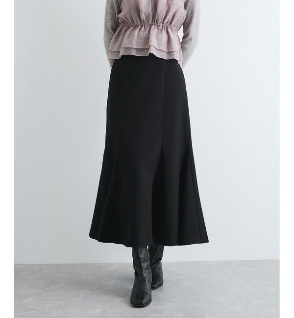 VIS「美easyウーリッシュバックレースアップマーメイドSK」|スカート|