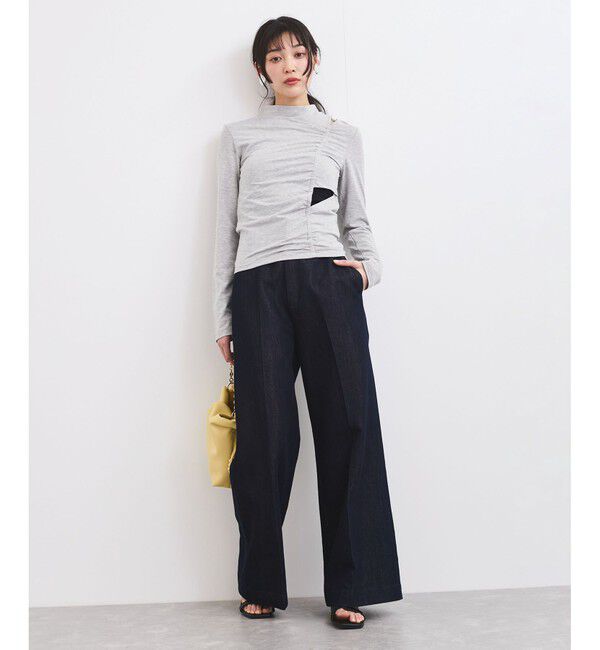 VIS「プチハイネックカットアウトプルオーバー」|Tシャツ・カットソー|