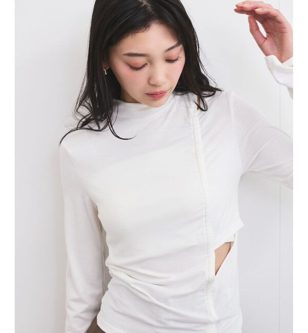 VIS「プチハイネックカットアウトプルオーバー」|Tシャツ・カットソー|