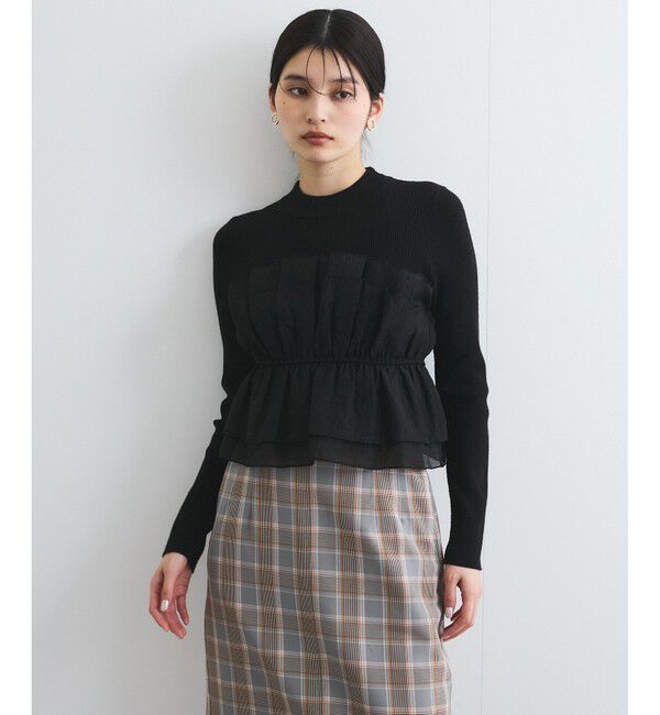 VIS「旬なレイヤードスタイルが叶う！ビスチェドッキングニット/洗える」|ニット・セーター|