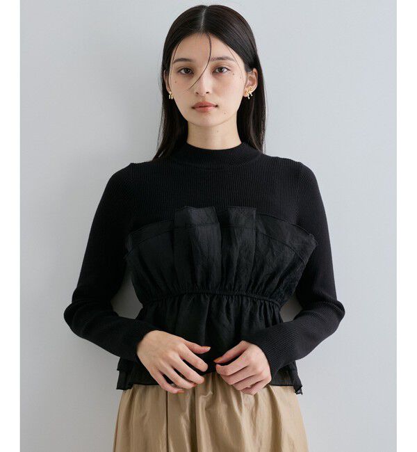 VIS「旬なレイヤードスタイルが叶う！ビスチェドッキングニット/洗える」|ニット・セーター|