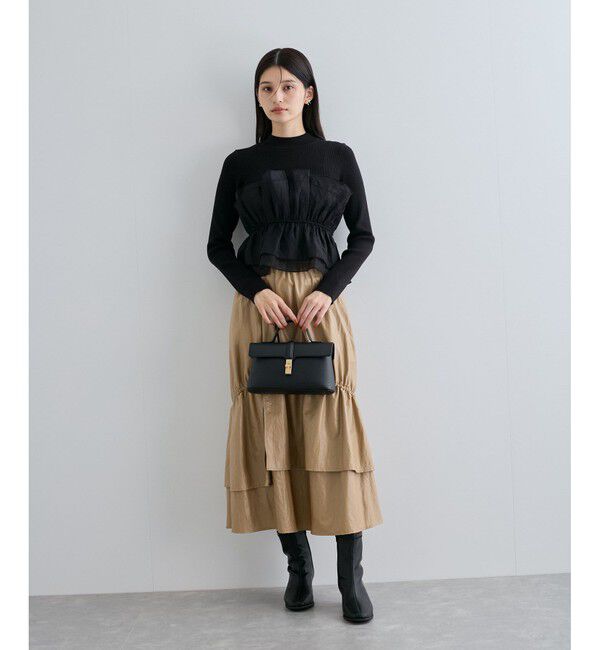 VIS「旬なレイヤードスタイルが叶う！ビスチェドッキングニット/洗える」|ニット・セーター|