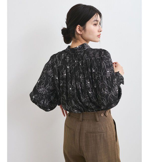 VIS「【前後2WAY】割繊ボウタイブラウス【洗える】」|シャツ・ブラウス|