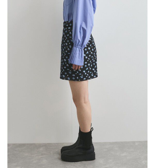 VIS「フラワージャガードミニスカート」|スカート|