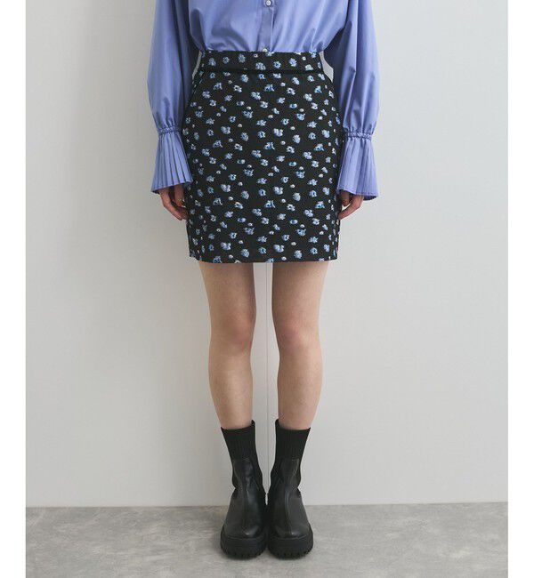 VIS「フラワージャガードミニスカート」|スカート|