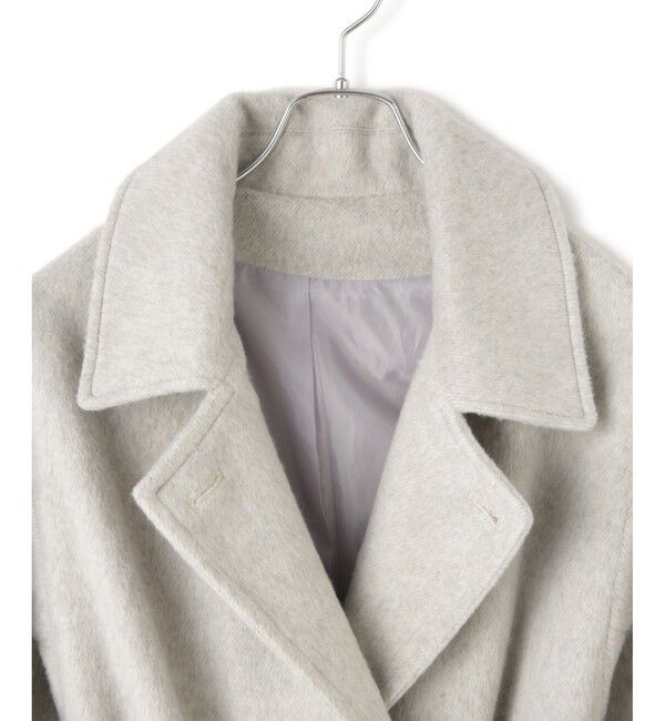 VIS「【2WAY】シャギーロングコート」|ステンカラーコート|