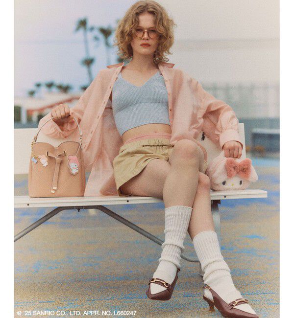 VIS「【マイメロディ&クロミ】 VIS別注モデルハートカットバッグ＆チャームSET」|ハンドバッグ|