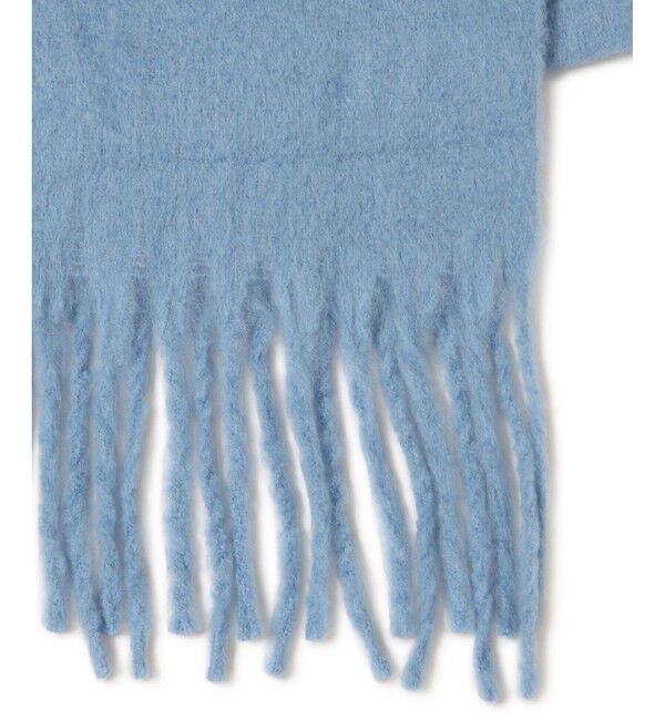 VIS「ふっくら柔らか無地フリンジストール」|ストール|