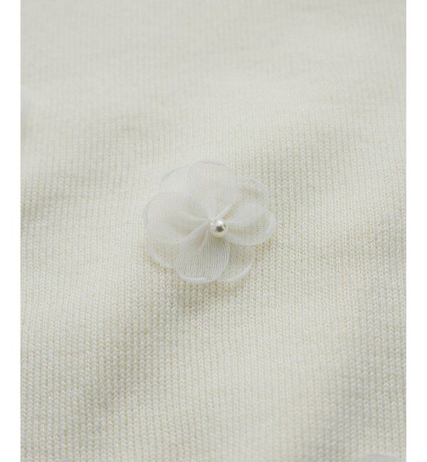 VIS「フラワーモチーフニットベスト」|ベスト・ジレ|