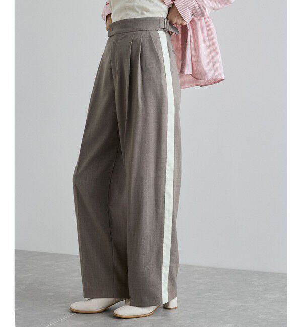 VIS「へリンボーンストレートラインパンツ」|チノ|