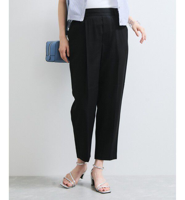 VIS「【接触冷感/洗える】 リラックステーパードパンツ」|チノ|