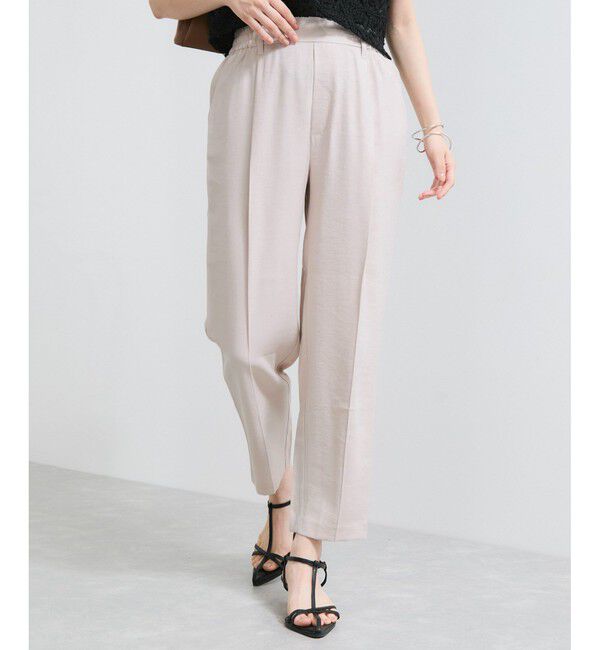 VIS「【接触冷感/洗える】 リラックステーパードパンツ」|チノ|