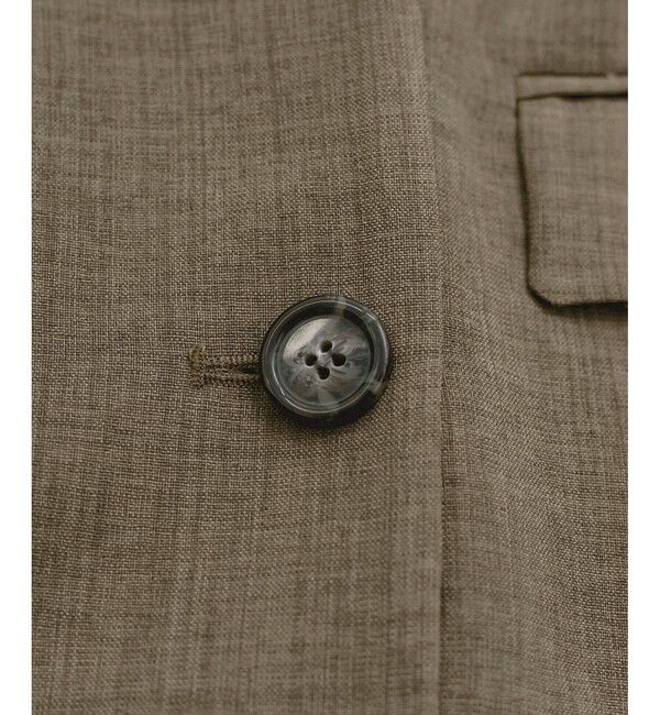 VIS「【美easy】リネンライクリラックスジャケット【接触冷感/洗える】【セットアップ対応】」|テーラードジャケット|