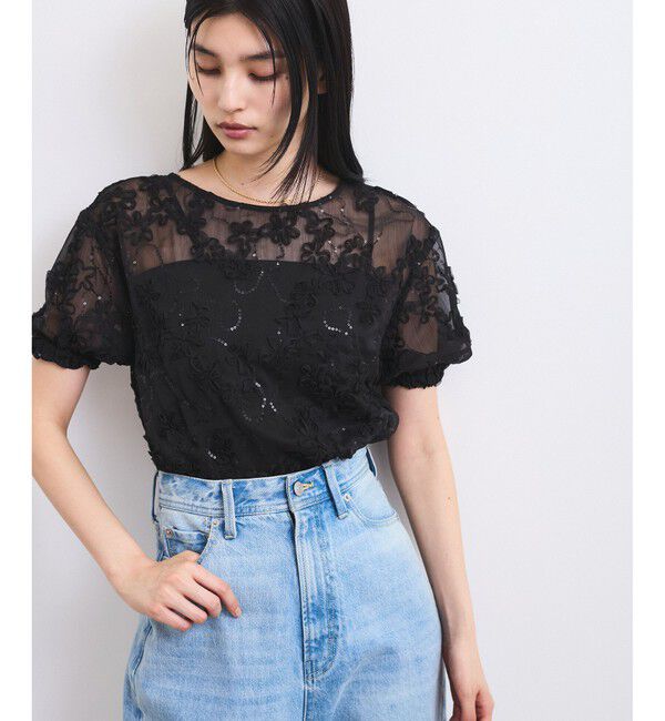 VIS「コード刺繍シアープルオーバー」|Tシャツ・カットソー|