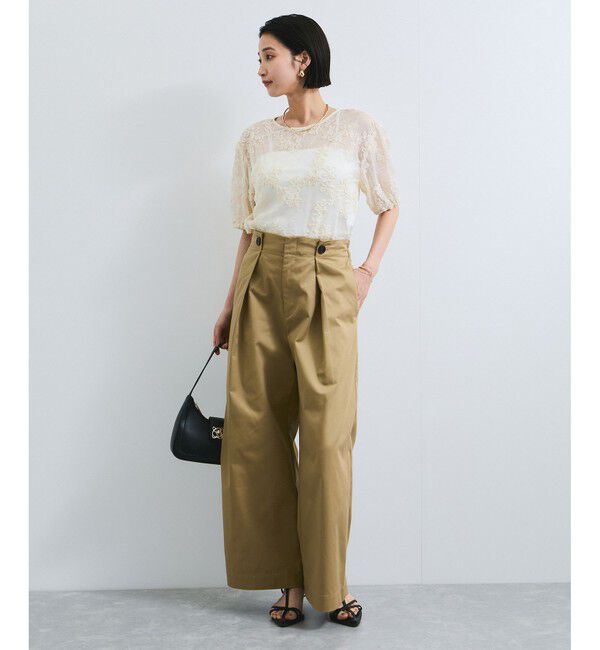 VIS「コード刺繍シアープルオーバー」|Tシャツ・カットソー|