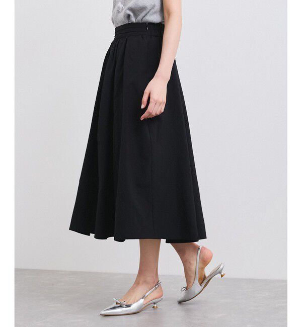 VIS「【洗える】サッカータックフレアースカート」|スカート|