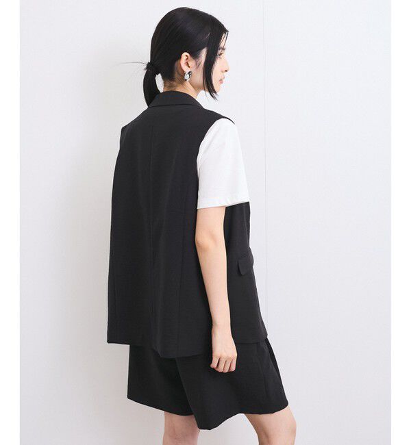 VIS「【セットアップ対応】サイド深スリットジレベスト」|ベスト・ジレ|